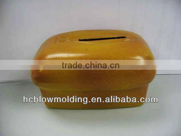 OEM BLOW MOLDING Saving Bank money saving box/piggy bank Huizhou factory