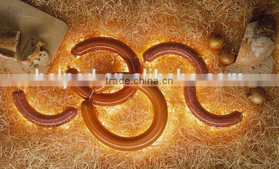 Collagen casings for sausage making factory