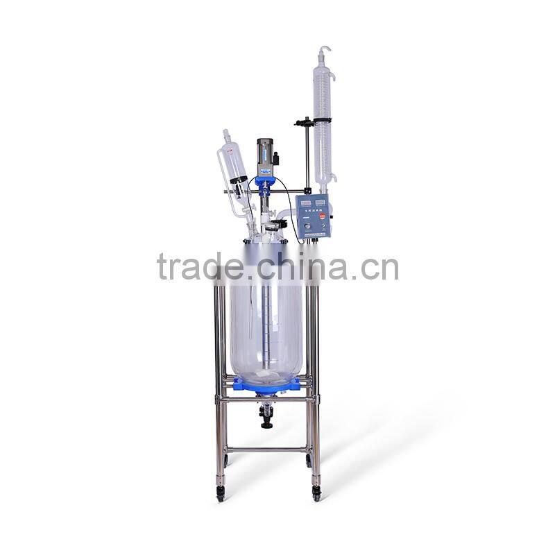 Electric Heating Single Layer Stirring Glass Reactor