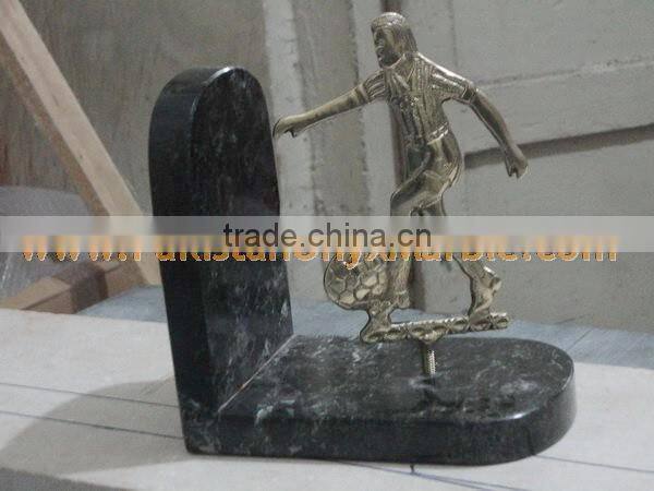 DECORATIVE MARBLE BOOKENDS