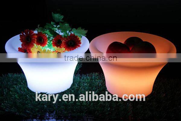 Rechargeable plastic LED Illuminated Flower Pot Light led ice bucket led furniture