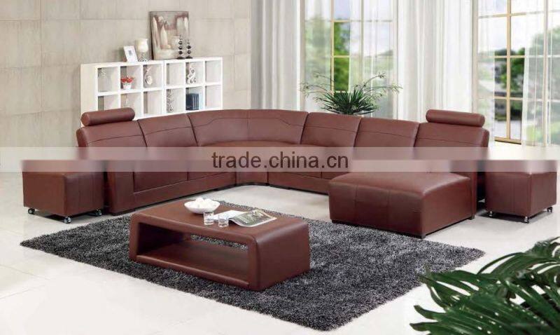 Bisini Luxury Living Room Brown Sofa Furniture