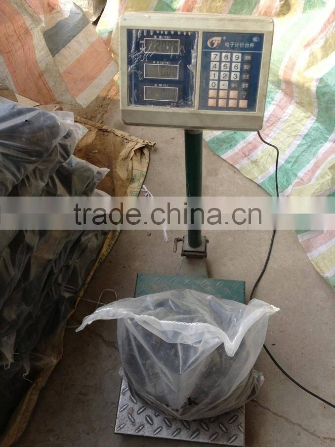 High polished black pebble stone