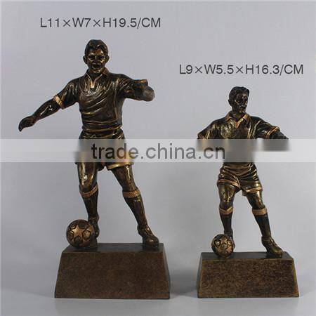 Resin rugby player trophy