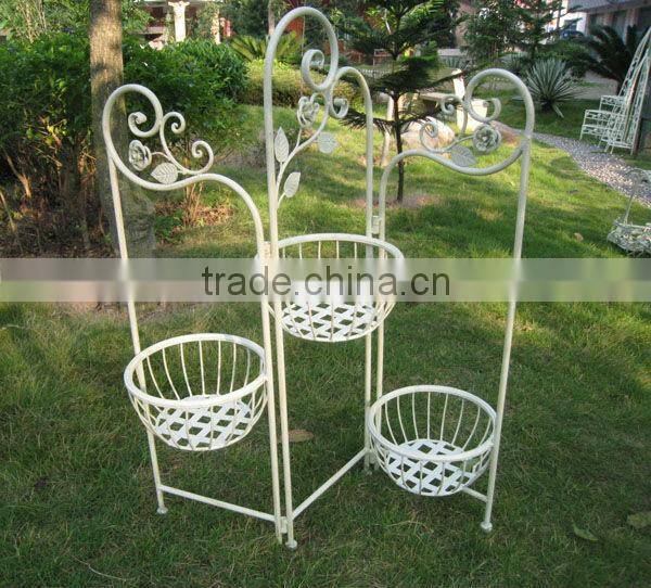 Lovely 3-Tier Vintage Classical Antirust Metal Antique Decorative Outdoor Patio Garden Flower Pots