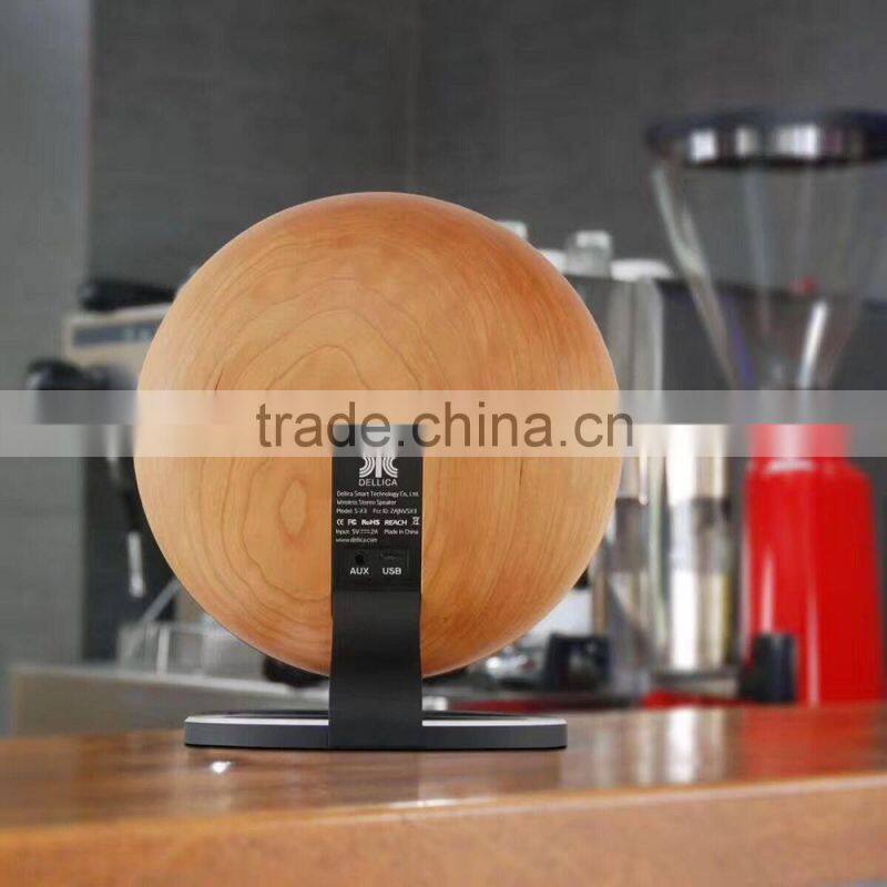 Retro Solid Wood Stereo Wireless Bluetooth Loudspeaker Box