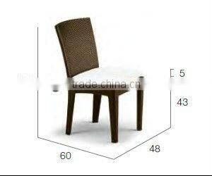 2017 Trade Assurance Hot Sale New Design all weather outdoor pe rattan simple table set for garden