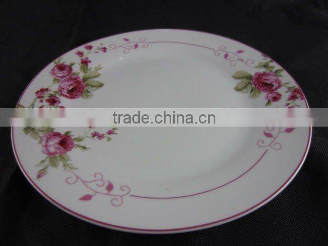 12 pcs dinnerware set with folower pattern decal