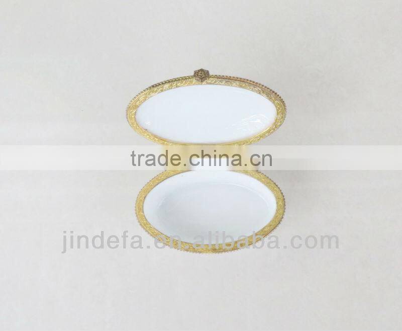 porcelain/ceramic jewel box with decal