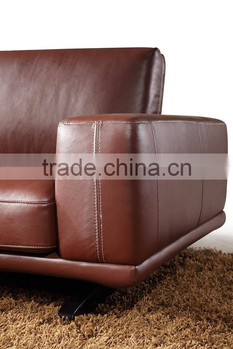 Modern Italian style geniune sectional leather sofa