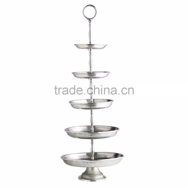 aluminium 3 tier metal cake stand