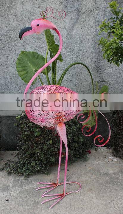 Animal ornaments metal crane