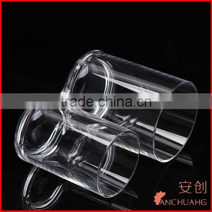 drinking cup holder_bpa free acrylic double wall wine glass with lid a