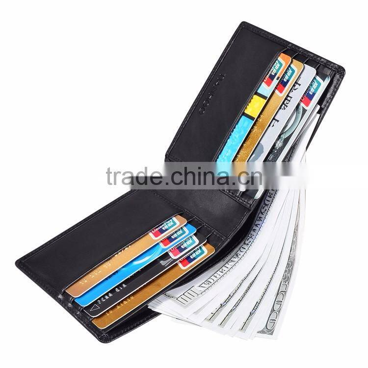 Tianhooo RFID Blocking Minimalist Genuine Leather Slim Front Pocket Wallet