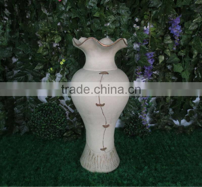 home decor antique fiberglass flower vase