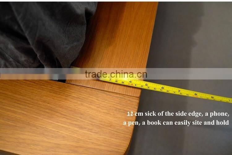 Contemporary Wooden Double Bed Frame Designs With Storage B-814