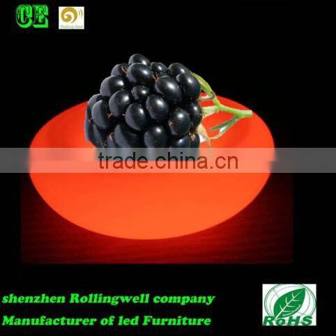2016 light up led fruits plates for wedding /Light Up Flashing LED Fruit Plate