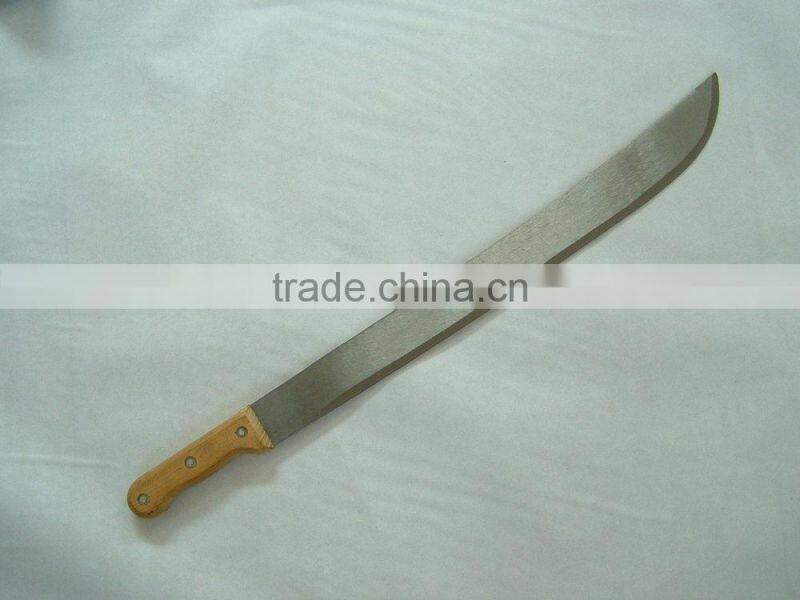 matchet with wood handle
