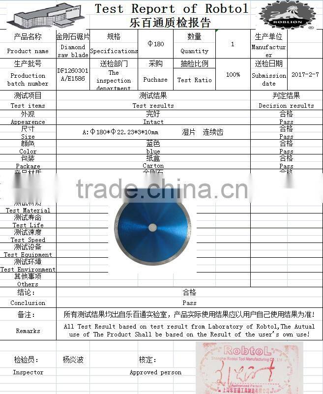 7 inch 180mm continuous rim wet diamond Saw Blade marble stone concrete tile diamond cutting disc continuous rim