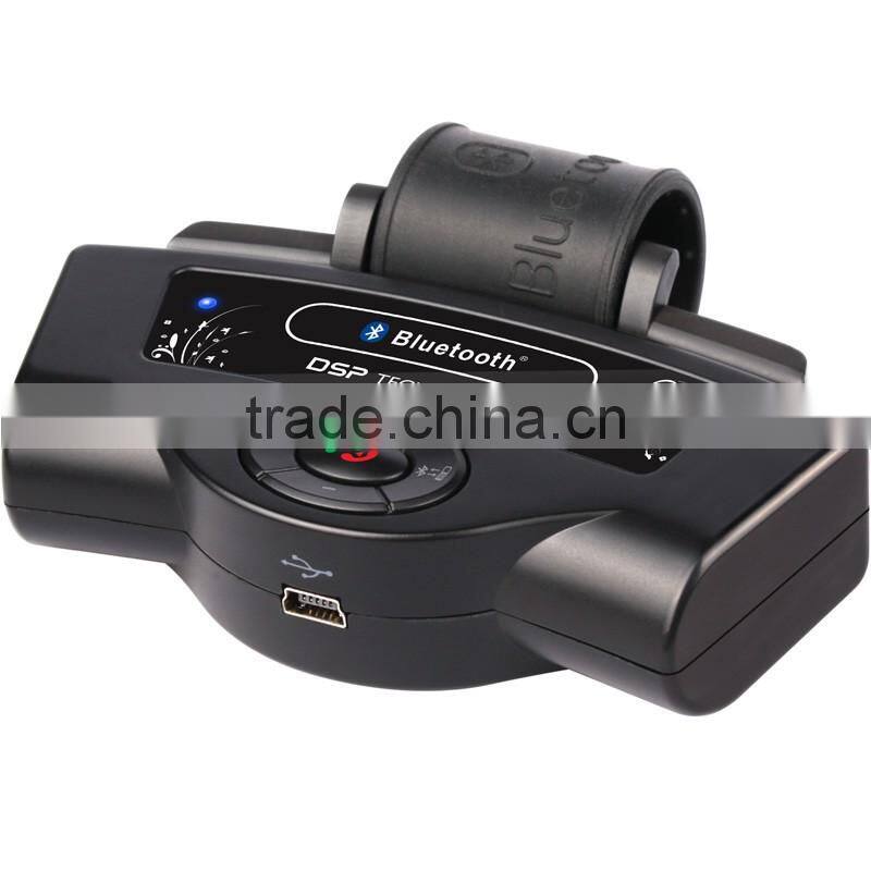 wireless bluetooth handsfree steering wheel mounted car kit with keyboard dsp technology