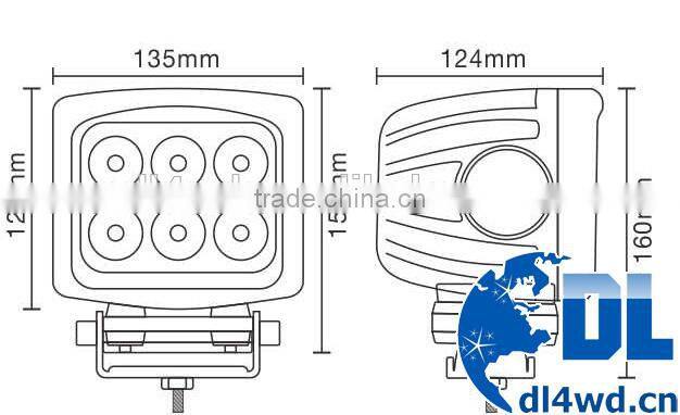 4x4 Offroad Parts High Power Super Bright Outdoor LED Flood Light
