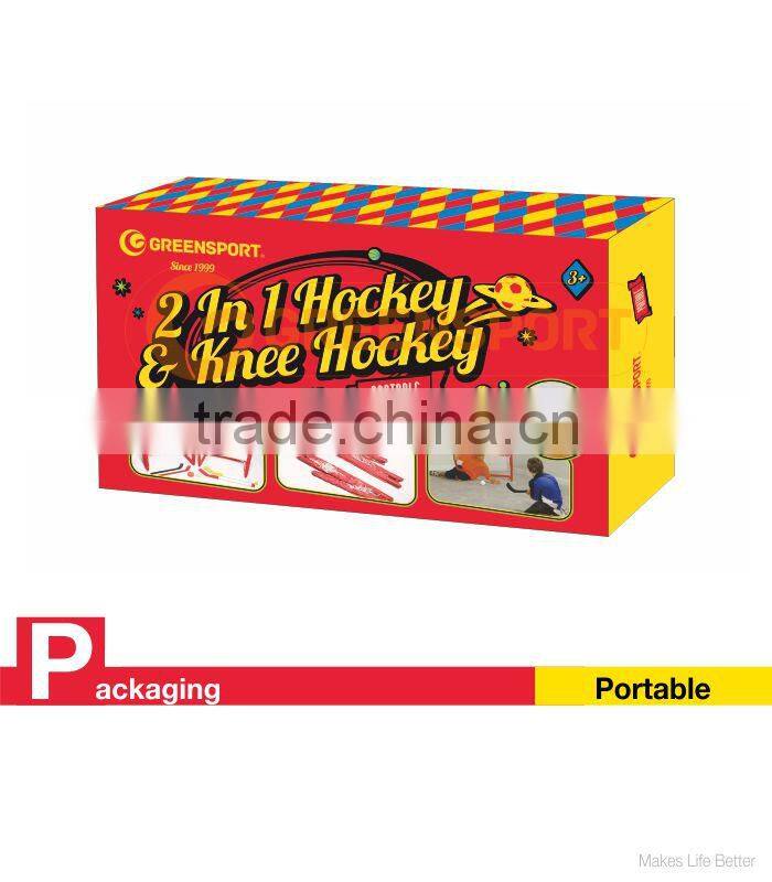 2 IN 1 KNEE HOCKEY GOAL