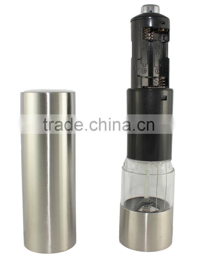 New Stainless Steel Manual Kitchen Spice Sauce Salt Pepper Mill