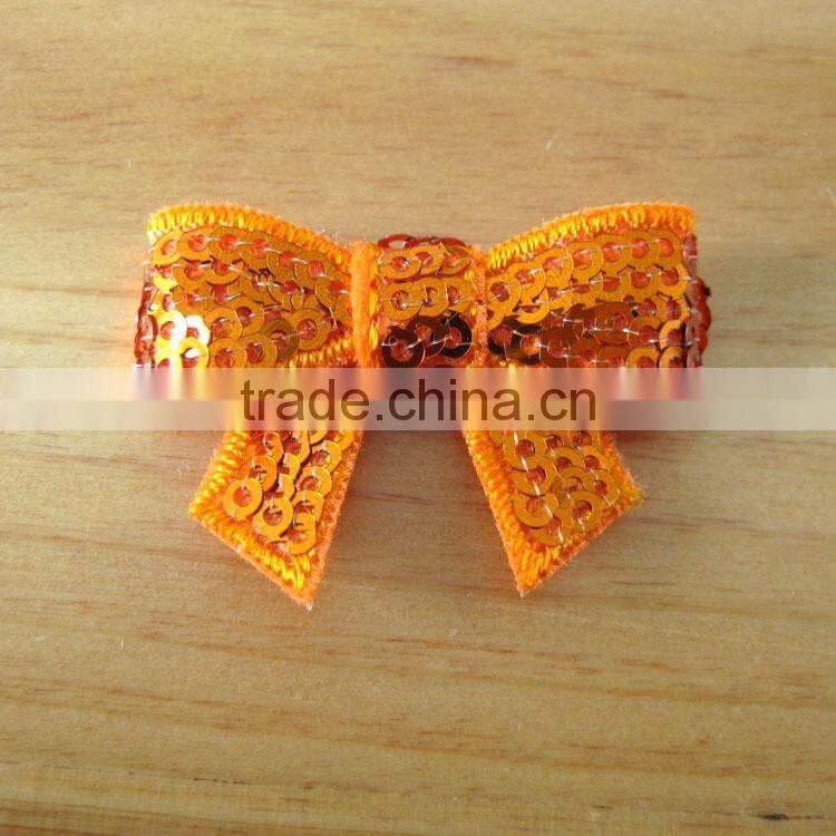 sequin bow flower clip for kids hair accessories