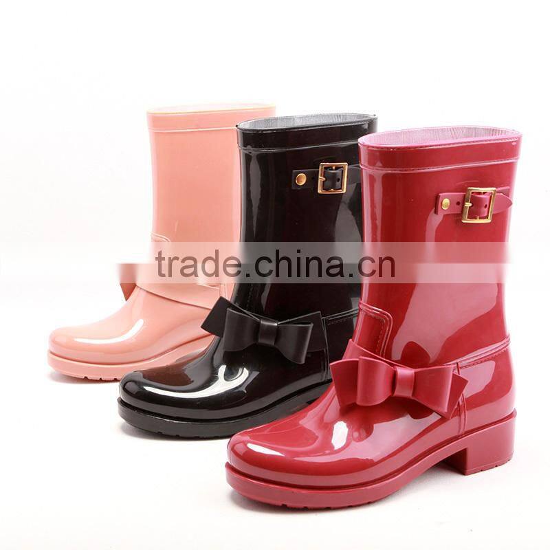 PVC Women Riding Boots, Brown Color Riding Boots