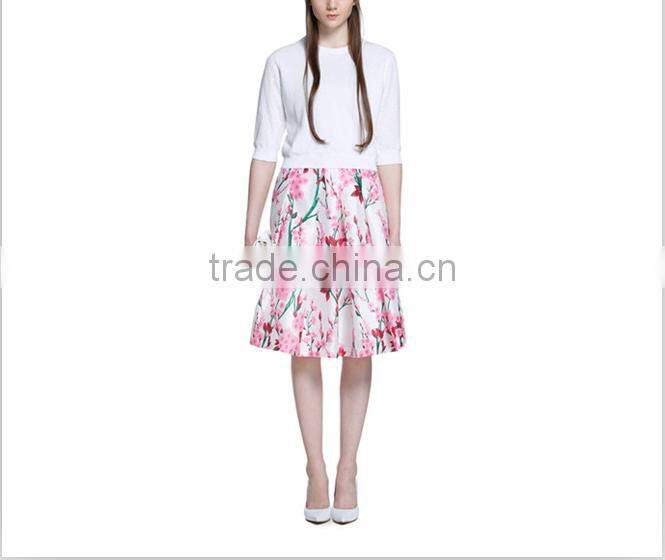 2016 spring school party wear women skirt design