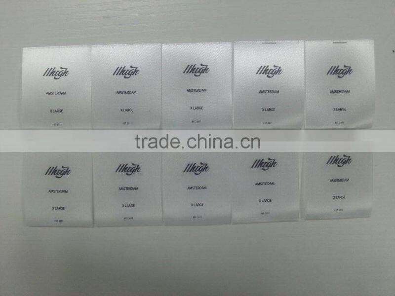 Wholesale High Quality Polyester Clothing Wash Care Label