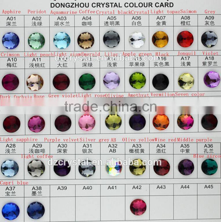 mirror back glass stone fancy crystal beads square crystal stone