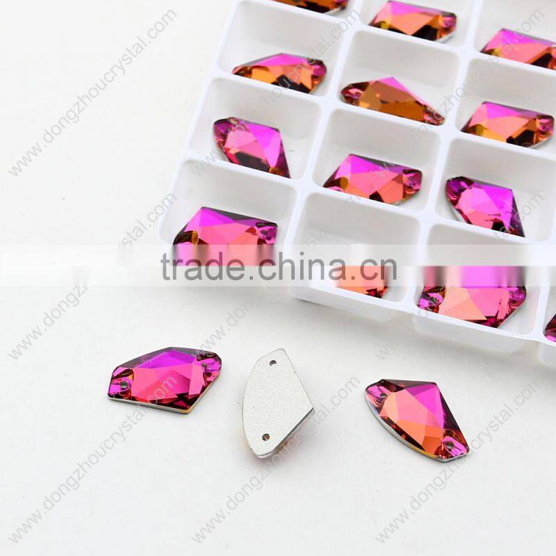 Most novel axe shape sew on flat back k5 crystals rhinestones beads