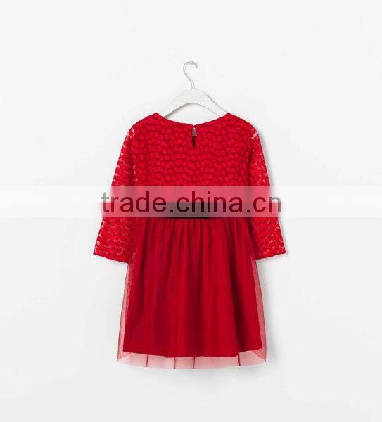 2014 Fashion Girls Lace Dress With Bow, Kids Party Wear Dresses For Boys