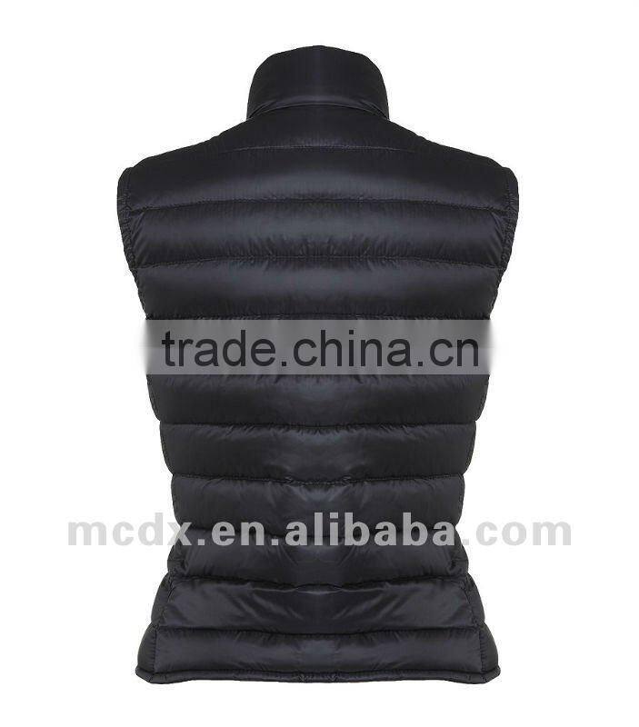 nylon down padded gilet