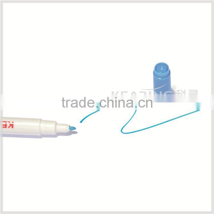 Kearing Water Erasable Pen 1.0mm & 0.5mm Dual Tip Blue Fabric Marker Pens with ASTM & EN71 Cerification # WB1005