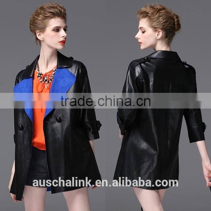 new arrival fashion women waterproof pu sexy leather jackets customized