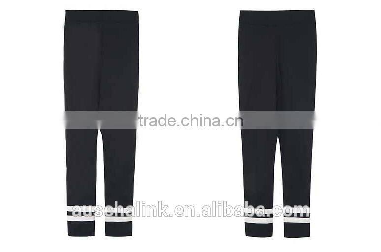 auschalink wholesale new design contrast stripe youth baseball pants