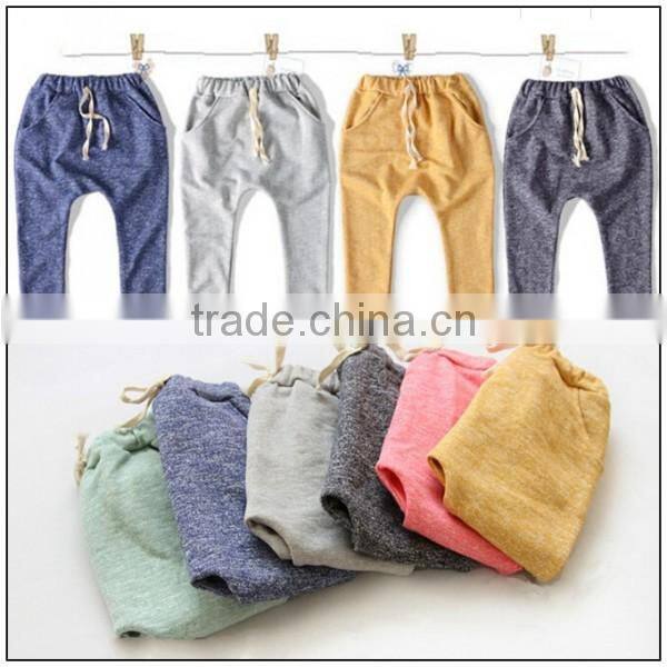 2016 custom cheap long kids sweat pants kids