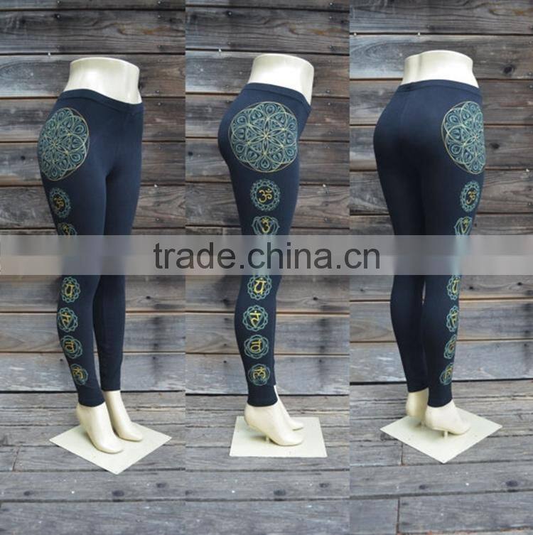 Heating transfer custom made yoga pants wholesale fitness tights legging