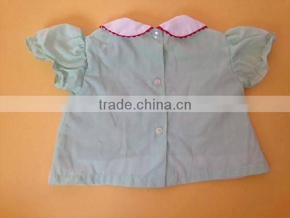 Wholesale cute embroider baby boutique frock designs of little girl clothes for baby wear
