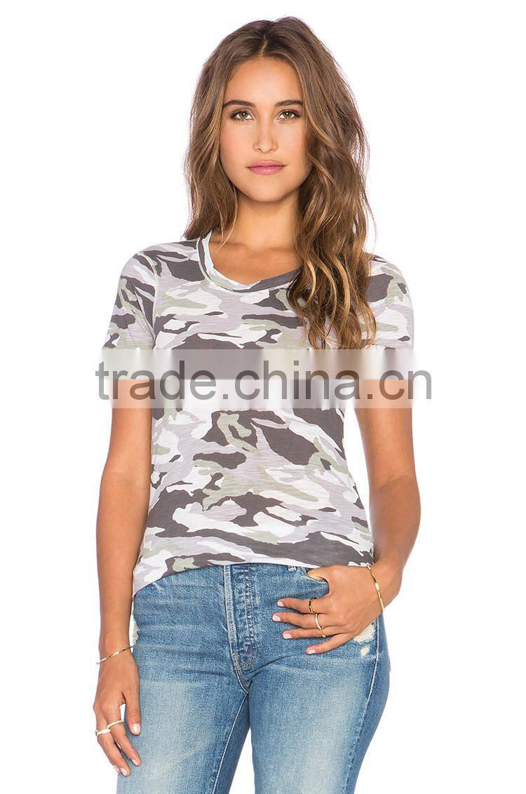 Top quality full-size printing china t shirt factory military camouflage t-shirt