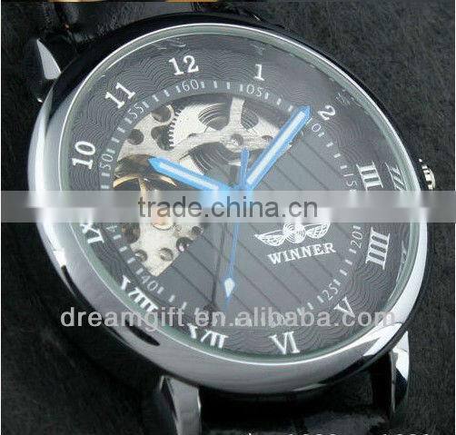 2013 high-end mechanical watches automatic movement made hollow chains wathces couple watches fashion shel