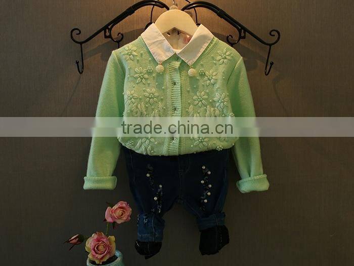 latest new fall korean style thin sweater low MOQ wool sweaters children