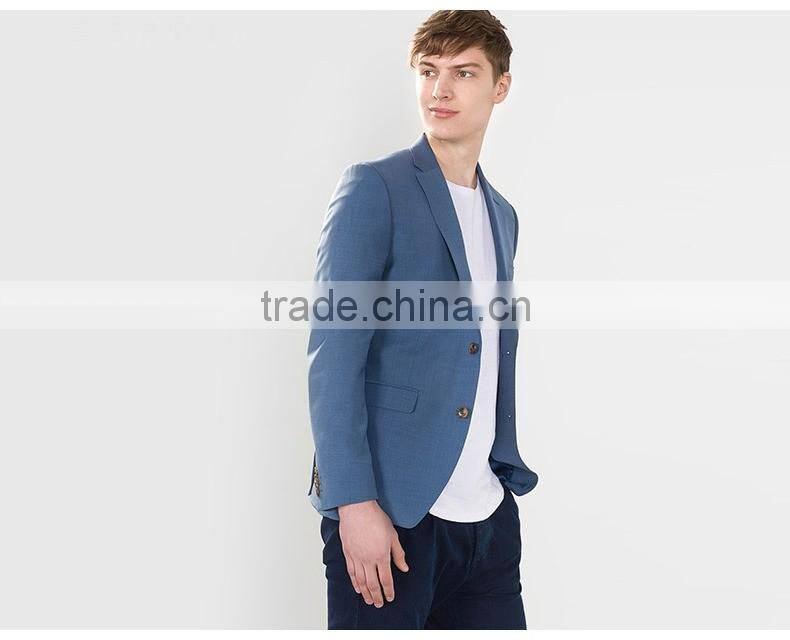 Casual Men'S Two Button Single Vent Fashion Suit Jacket Blazer For Sale