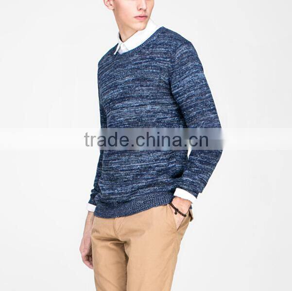 2016 New Fashion Fancy Colour Knitting model sweater for men