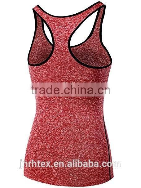 Slub 85% Polyester 15% Spandex Womens Dry Fit Tank Top
