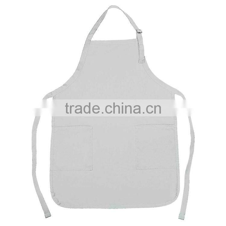 Bulk Cheap Price Heat Resistance Blank With Pocket Cooking Cotton Kitchen Apron
