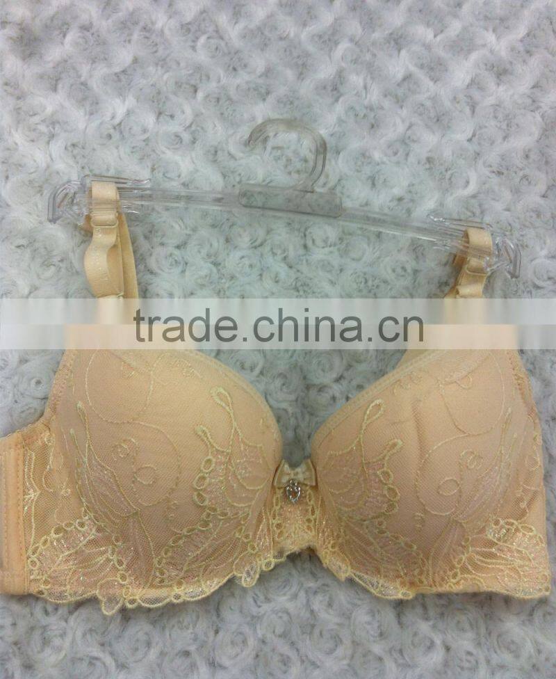 ladies sex bra cut and sew elegant bra with embroidery