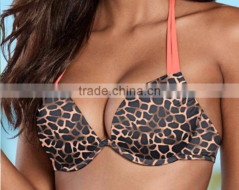 Hot sexy girl photo leopard bikini swim wear
